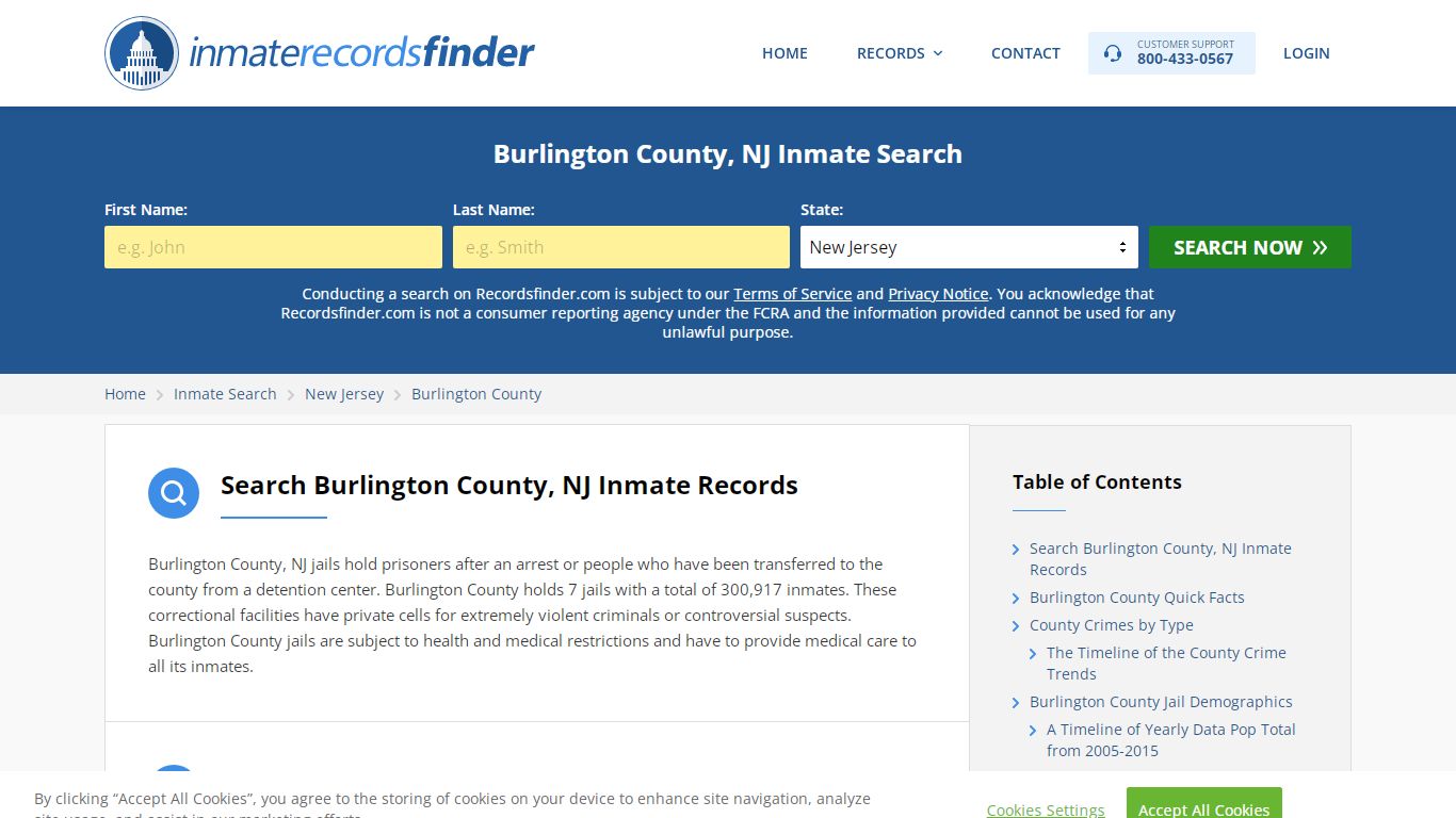 Burlington County, NJ Inmate Lookup & Jail Records Online
