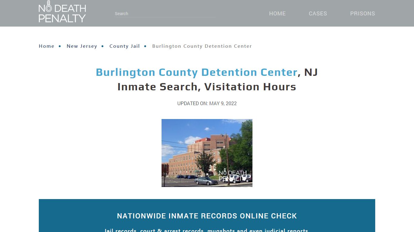 Burlington County Detention Center, NJ Inmate Search ...